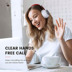 SuperEQ S1 Hybrid Headphones with Bluetooth, Transparency, and ANC Mode, White