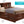Modern Design Storage Bed With Bookcase Headboard