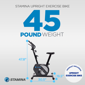 Stamina Products 15-1308 Upright Exercise Bike w/ 8 Level Magnetic Resistance