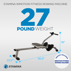 Stamina Products 35-0123 Inmotion Foldable Rowing Full Cardio Exercise Machine