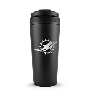 Officially Licensed Miami Dolphins 26oz Ice Shaker