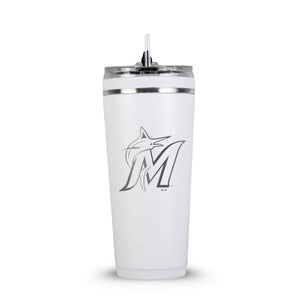 Officially Licensed Miami Marlins 26oz Flex Bottle - TRAPSKI