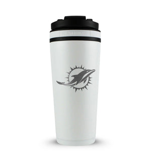 Officially Licensed Miami Dolphins 26oz Ice Shaker