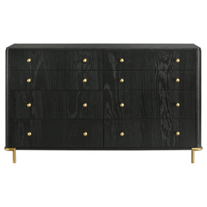 Anser - 8 Drawer Dresser - Black