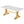 Executive Desk With X-Legs, Sturdy Office Workstation For Home Office - White / Gold