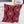 Red Holiday Embroidered Velvet Throw Pillow with Insert 20x20 Set of 2