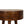 Solid Wood Chestnut Semi Circle Nightstand, 1-Drawer, Nordic Legs