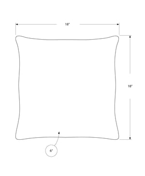 Square Decorative Throw Pillows with Hypoallergenic Insert