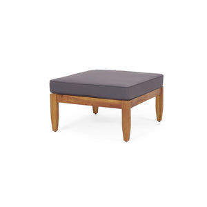 Bianca - Outdoor 3 Seater Sofa Chat Set With Ottoman - Teak