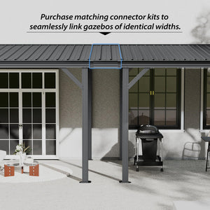 Gazebo Connector Kit for 12ft Width Wall Mounted Gazebos