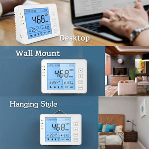 GZAIR 1T Portable Indoor Temperature & Relative Humidity Carbon Dioxide Detector - TRAPSKI