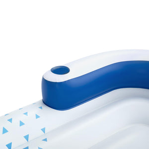 Bestway Hydro-Force Indigo Wave 72" Double 2 Person Inflatable Lounge Pool Float