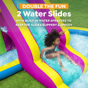 Bestway H2OGO! Funfinity Splash Kids Inflatable Mega Water Park with Air Blower