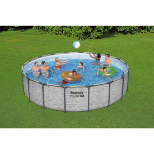 Bestway Steel Pro MAX 18'x48" Round Above Ground Swimming Pool with Pump & Cover
