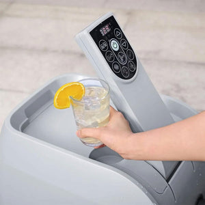 Bestway SaluSpa Santorini HydroJet Inflatable with 180 Soothing Jets, Gray