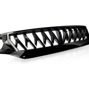 American Modified Front Shark Grille for 2016 to 2021 Honda Civic Models, Black