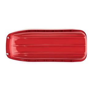 Lucky Bums Kids 48 Inch Plastic Snow Toboggan Sled with Pull Rope, Red (3 Pack)