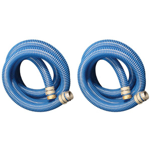 Apache 98106501 2 Inch Diameter 20 Foot PVC Flexible Pool Hose, Blue (2 Pack)
