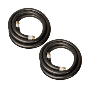 Apache 98108455 3/4 In Diameter 12 Foot 60 PSI Farm Fuel Transfer Hose (2 Pack) - TRAPSKI