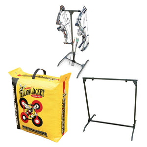 Morrell Yellow Jacket 19lb Bag Target w/ HME Products Target Stand & Bow Hanger