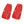 Slippery Racer Downhill Sprinter Kids Plastic Toboggan Snow Sled, Red (2 Pack)