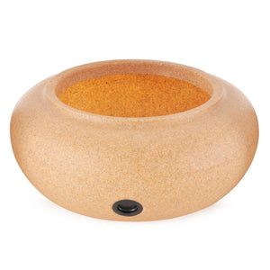 HC Companies 21 In Decorative Plastic Outdoor Garden Hose Storage Pot, Orange