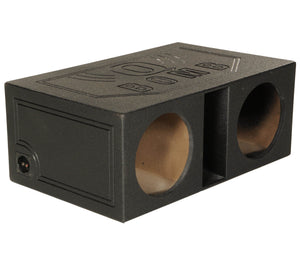 QPower QBOMB12VL Dual 12 Inch Vented Ported Car Subwoofer Sub Box Enclosure