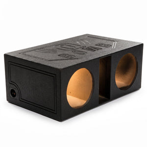 QPower QBOMB12VL Dual 12 Inch Vented Ported Car Subwoofer Sub Box Enclosure