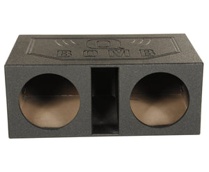 QPower QBOMB12VL Dual 12 Inch Vented Ported Car Subwoofer Sub Box Enclosure