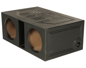 QPower QBOMB12VL Dual 12 Inch Vented Ported Car Subwoofer Sub Box Enclosure