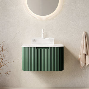 DINA 24" Floating Bathroom Vanity with Crystal Glass Basin