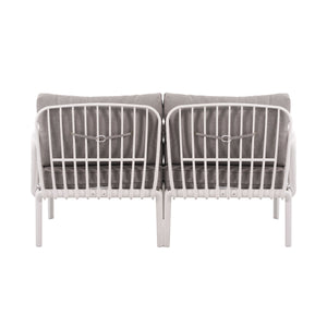 The Sleek All-Weather Resin Outdoor Loveseat and Coffee Table Set
