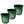 Farm Innovators Oversized 5 Gallon Plastic Flat Heated Bucket, 120 Watt (3 Pack)