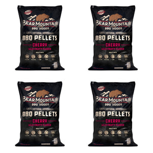 Bear Mountain BBQ All Natural Hardwood Cherry Smoker Pellets, 20 lbs (4 Pack)