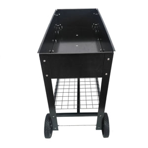 Mobile Metal Raised Garden Bed Cart with Legs