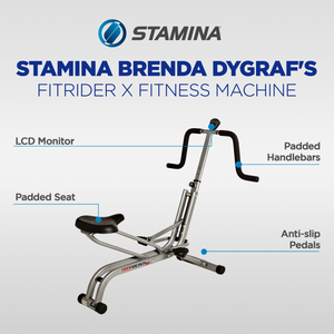 Stamina Products 25-1113 Brenda DyGraf FitRider X Machine w/ Electronic Monitor