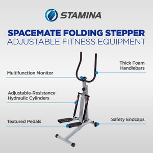 Stamina Products 40-0069 Spacemate Adjustable Folding Fitness Stepper Machine