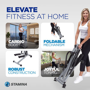 Stamina Products 40-0069 Spacemate Adjustable Folding Fitness Stepper Machine