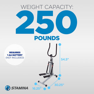 Stamina Products 40-0069 Spacemate Adjustable Folding Fitness Stepper Machine