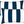 2 Pack Outdoor Lumbar Pillow Covers - Navy Blue/White Striped