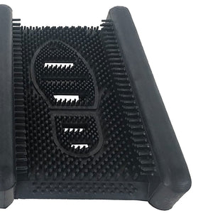 Shop Tuff 15 x 12 Inch Rubber Boot Scraper for Cleaning Off Dirt and Mud, Black