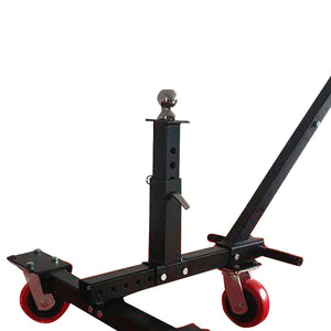 Tow Tuff TMD-1000HSD Adjustable Steel 1000lb Hard Surface Trailer Dolly, Black