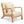Jomeed Oak Wood Frame Mid Century Modern Accent Chair for Living Room, Beige