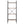 Jomeed Rustic Modern 4 Tier Wood and Steel Bookshelf Storage Organizer Shelf