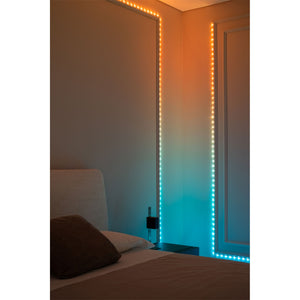 Twinkly Dots App-Controlled Flexible LED Lights 60 RGB Black Wire USB-Power