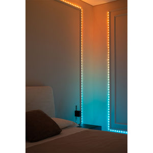 Twinkly Dots App-Controlled Flexible LED Lights 60 RGB Black Wire USB-Power