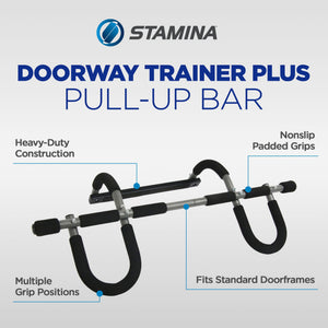 Stamina Products 50-0050 Doorway Trainer Plus Door Gym Home Exercise Pull Up Bar
