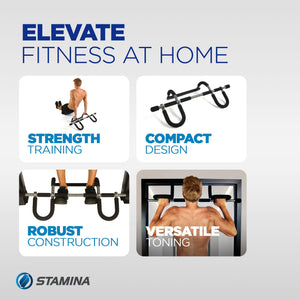 Stamina Products 50-0050 Doorway Trainer Plus Door Gym Home Exercise Pull Up Bar