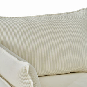 Comfy Oversized Chaise Lounge Chair With Ottoman And Storage