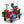 Gorilla Carts 7 Cubic Feet Foldable Utility Beach Wagon with Oversized Bed, Red - TRAPSKI
